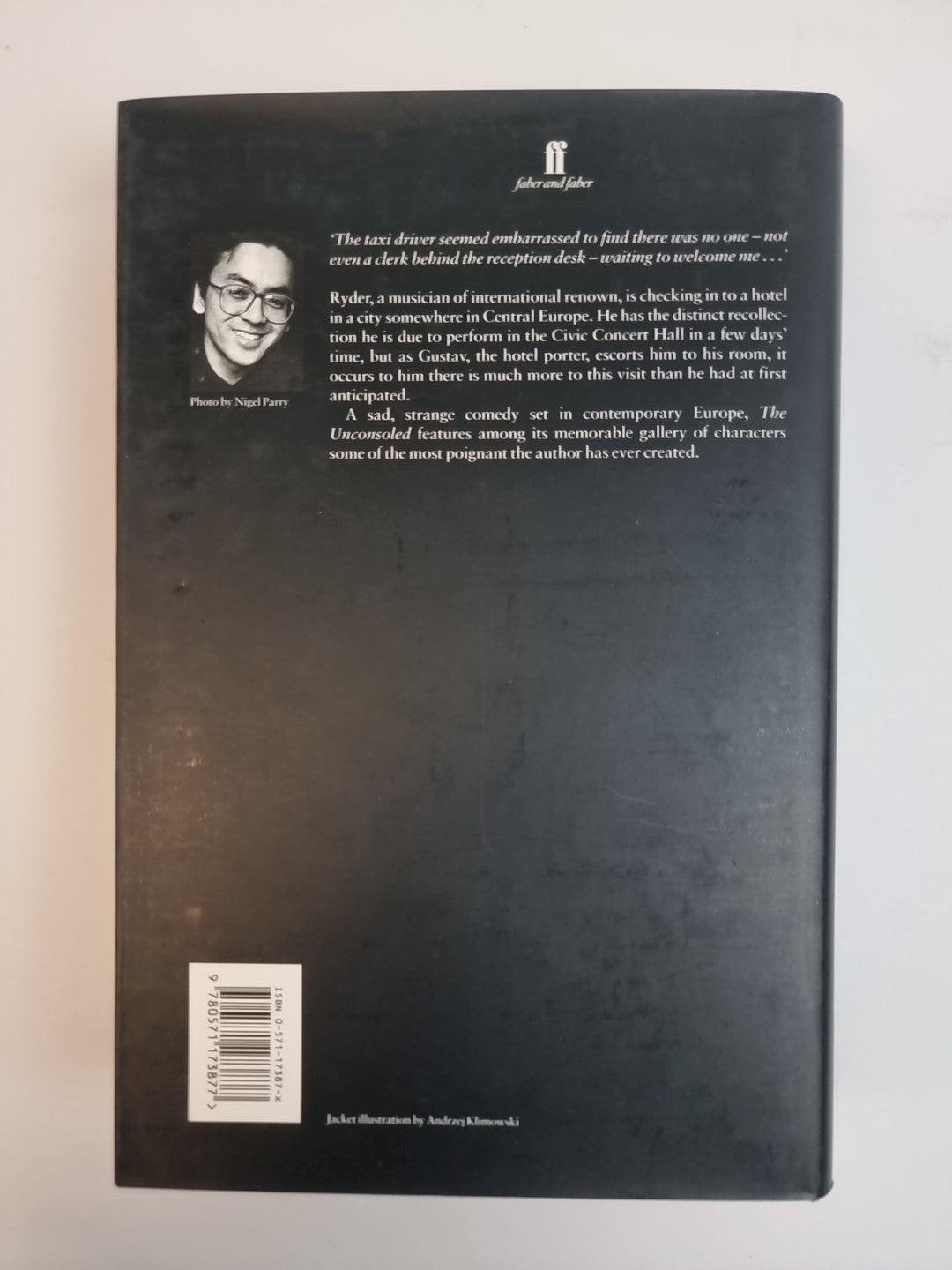 The Unconsoled by Kazuo Ishiguro (Hardcover, 1995) 1st Edition Signed