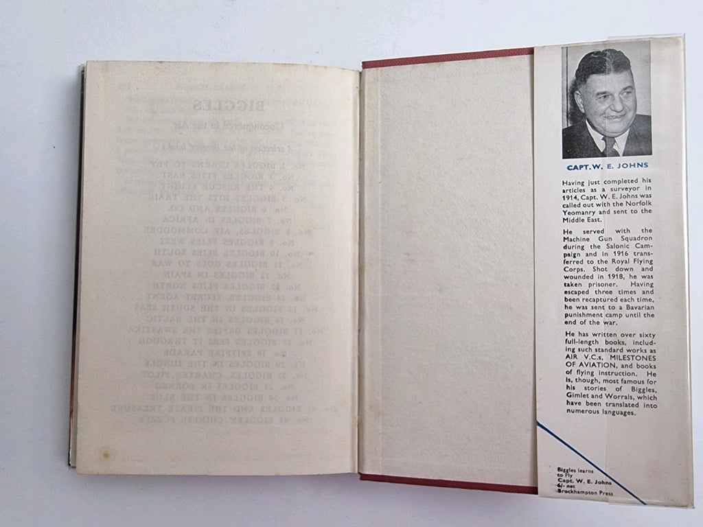 Biggles Learns To Fly, Captain W.E. Johns — First Edition, Revised Edition 1955