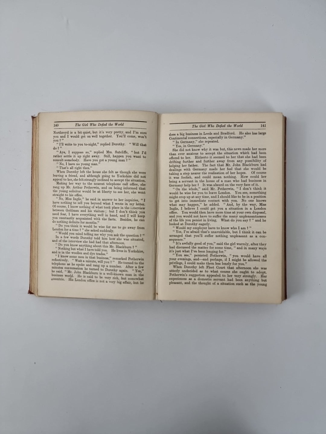The Girl Who Defied the World, Joseph Hocking