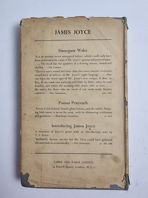 A Skeleton Key To Finnegans Wake Joseph Campbell/Henry Morton Robinson — 1st Ed.