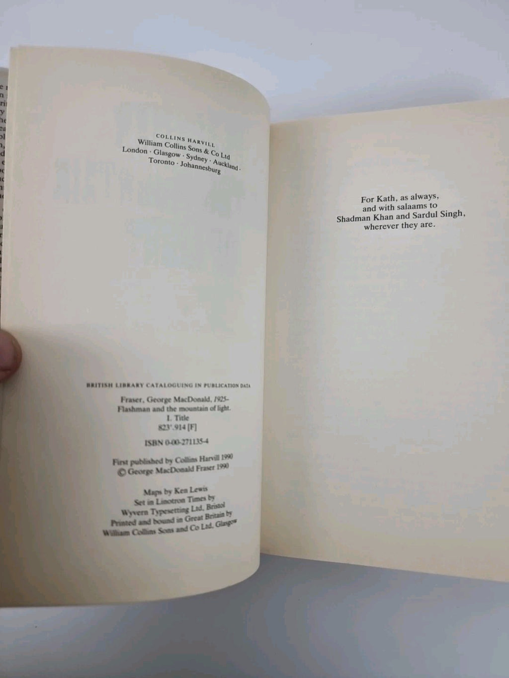 Flashman and the Mountain of Light by Fraser, George MacDonald Hardback 1st ed