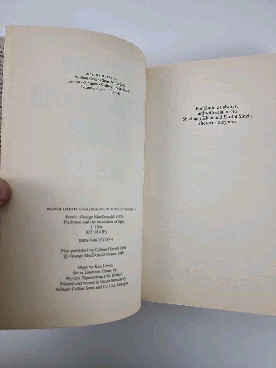 Flashman and the Mountain of Light by Fraser, George MacDonald Hardback 1st ed