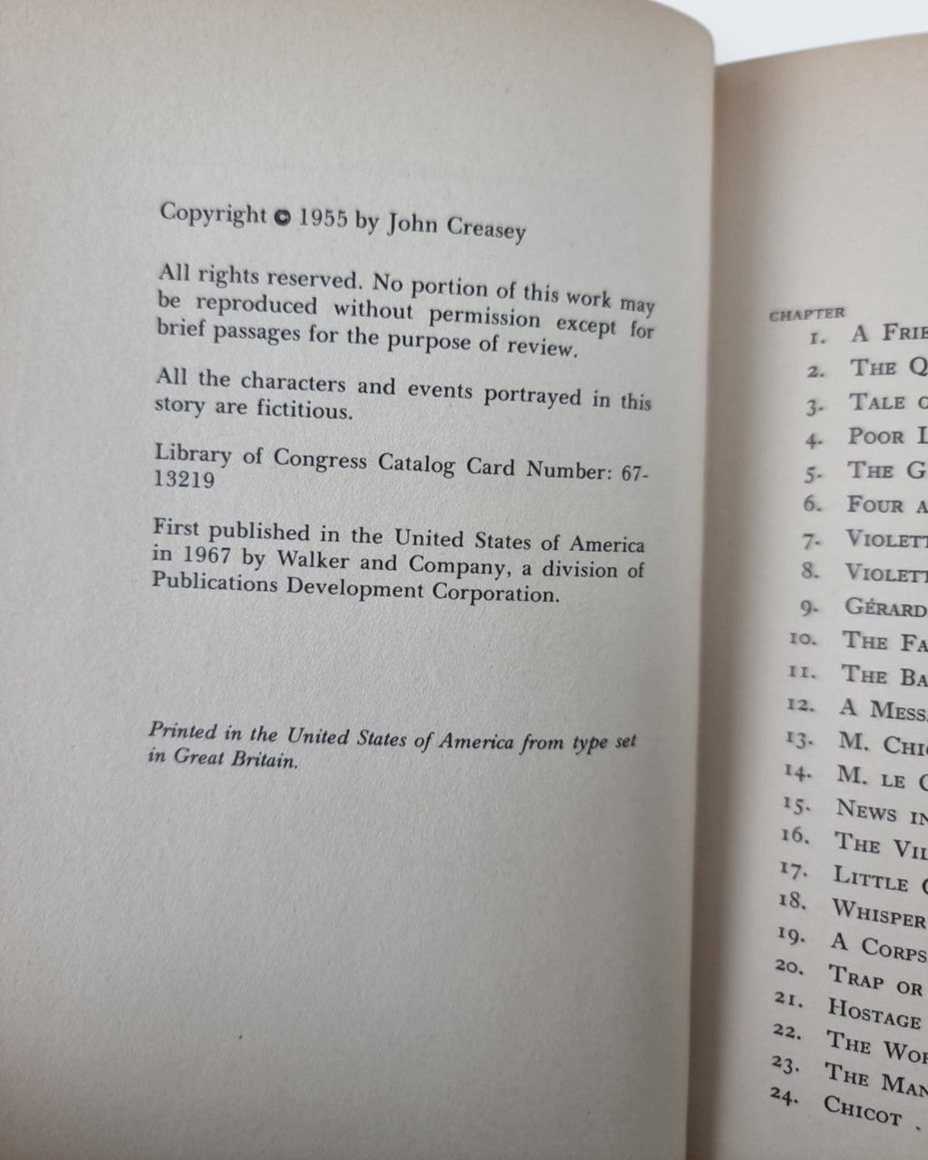 The Toff and the Toughs, John Creasey - First US Edition