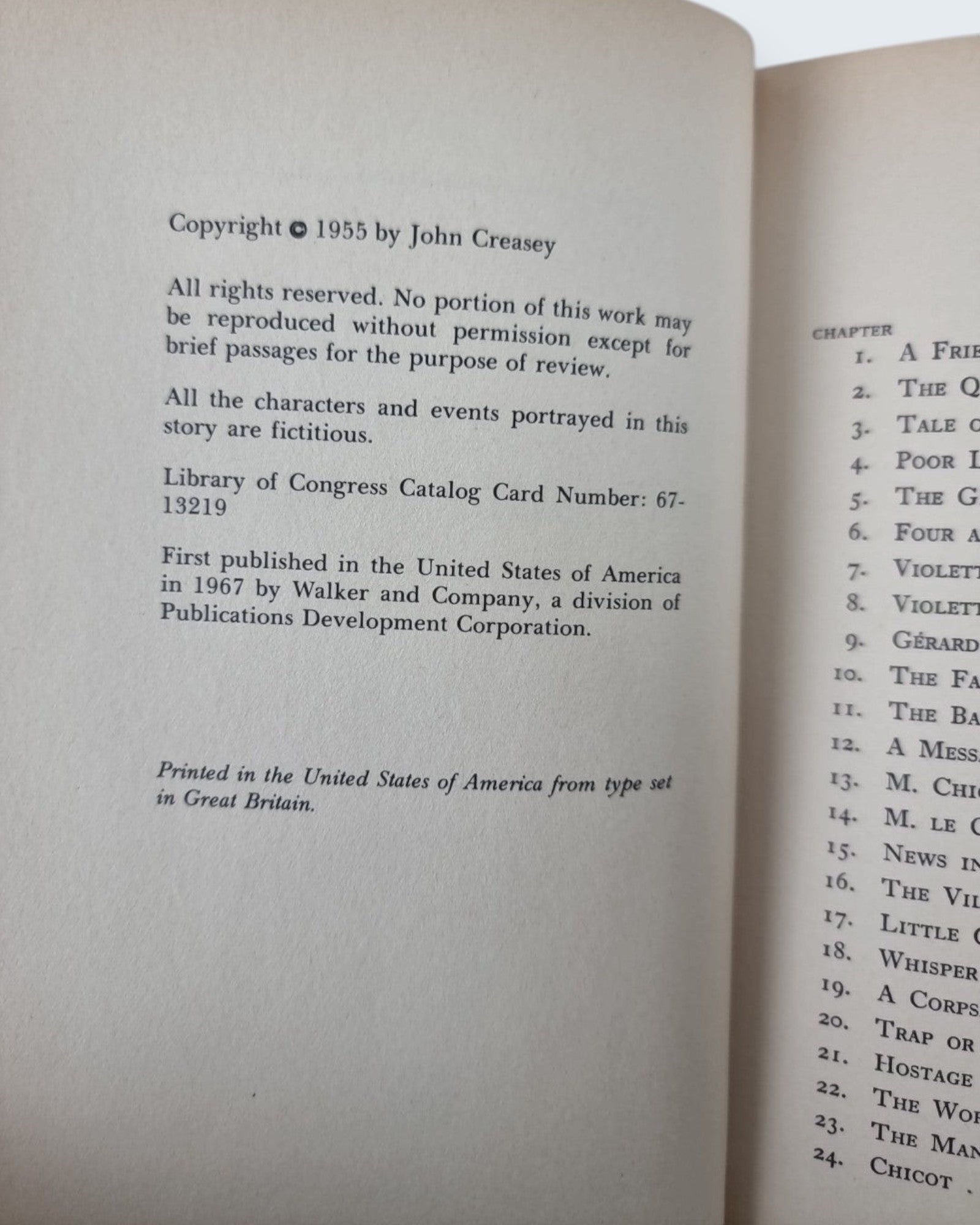 The Toff and the Toughs, John Creasey - First US Edition