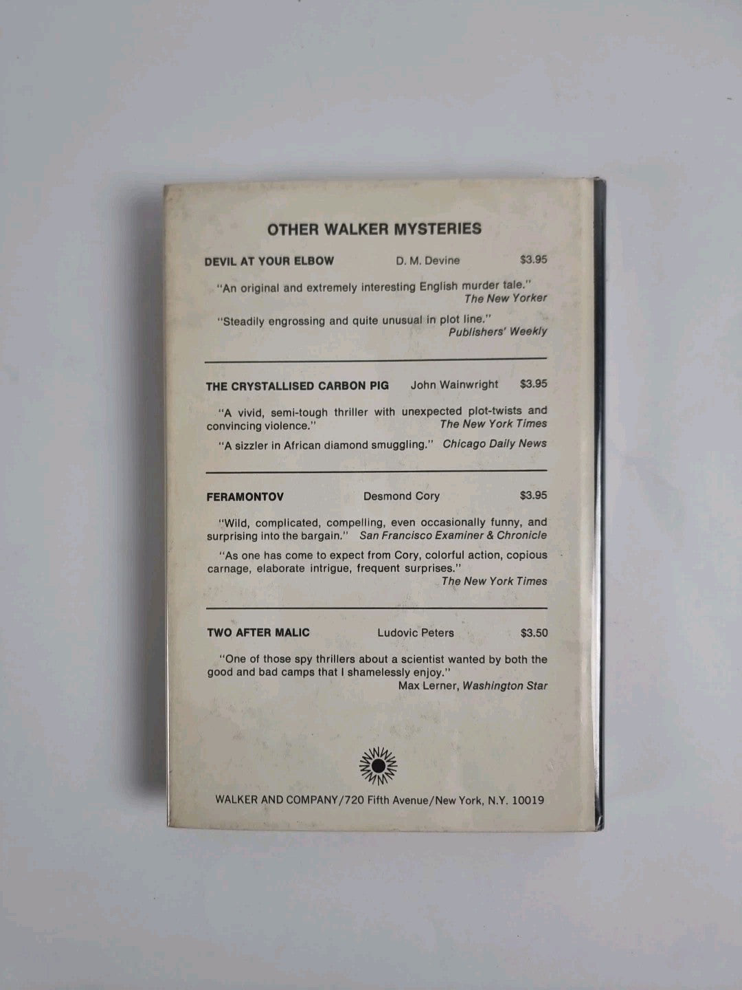 The Toff Goes To Market, John Creasy — 1st Edition (USA)