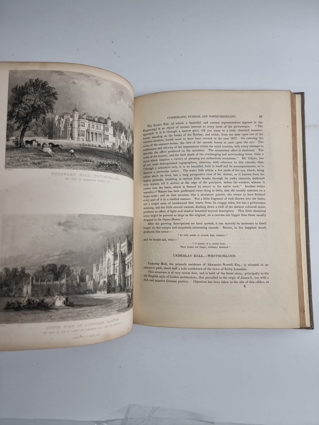 1832 WESTMORLAND CUMBERLAND DURHAM NORTHUMBERLAND ROSE 160 PLATES BY ALLOM 