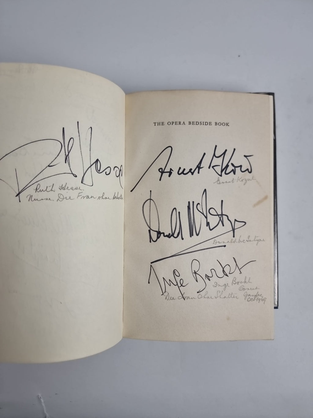 Oxford Concise & Bedside Opera 1st Ed Books With Over 30 Opera  Autographs