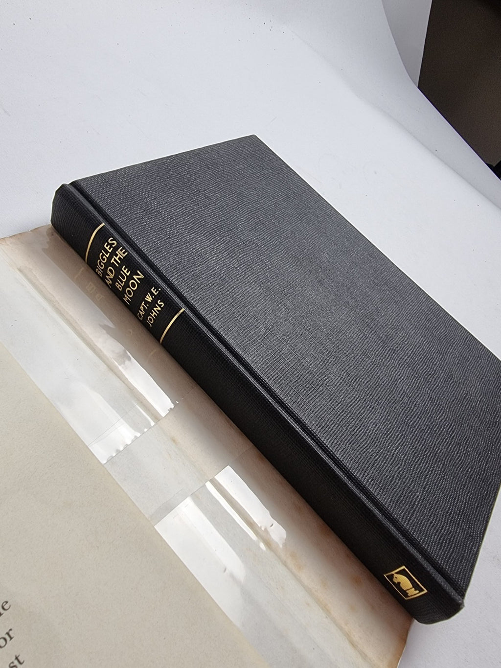 Biggles and the Blue Moon, Captain W.E. Johns — First Edition, AS NEW