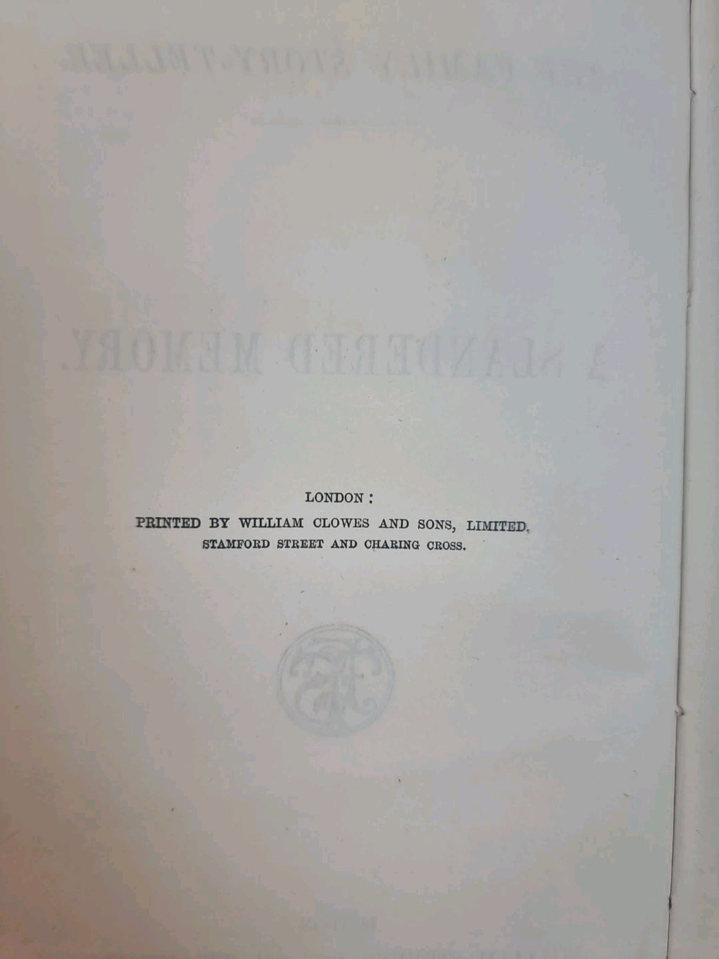 Muriel's Diamonds & A Slandered Memory, The Family Story Teller — 1st Editions