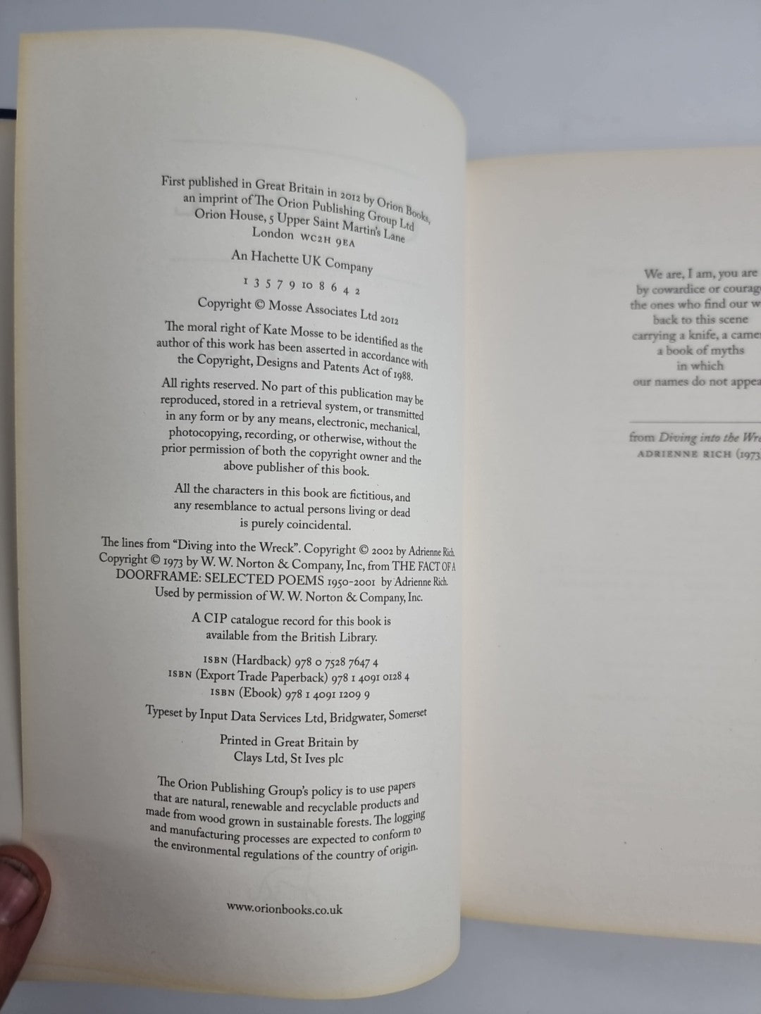 Citadel by Kate Mosse 1st Edition, 1st Printing NEW (Hardcover, 2012)