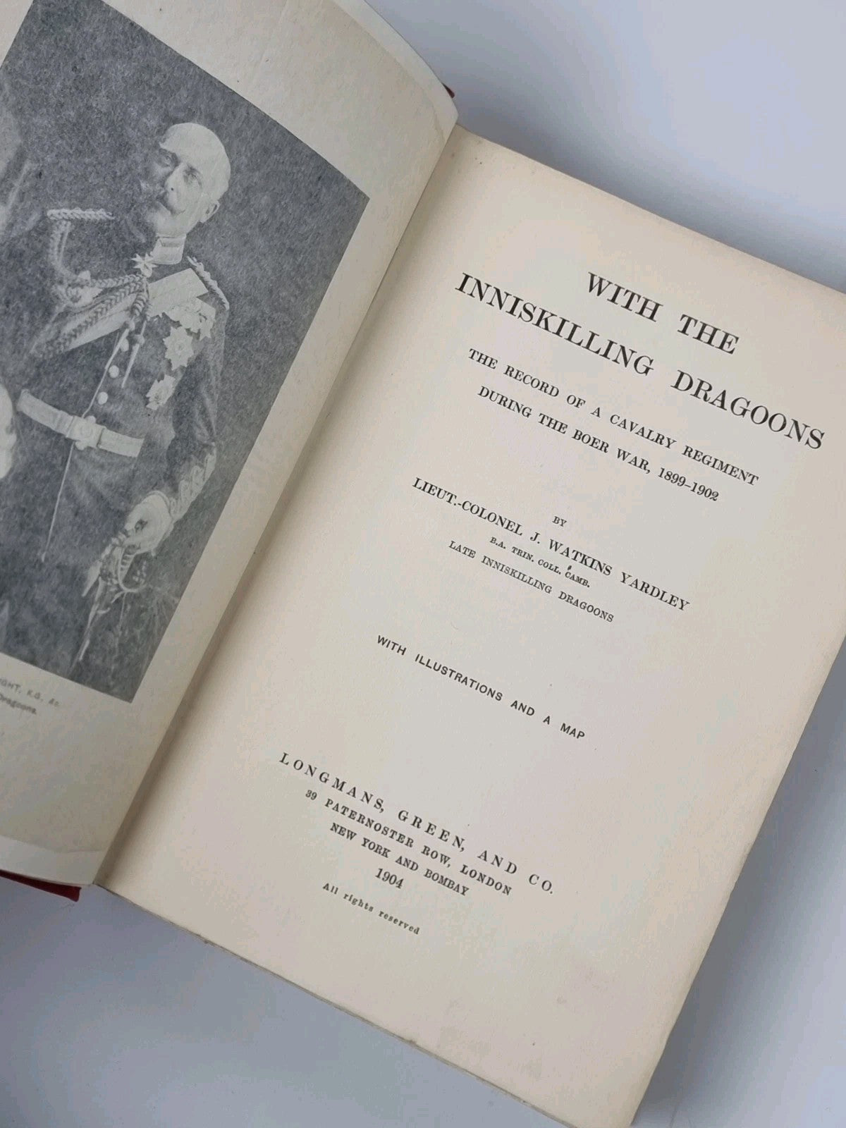 With the Inniskilling Dragoons (Boer War) by Lieut-Col. J. Watkins Yardley, 1904