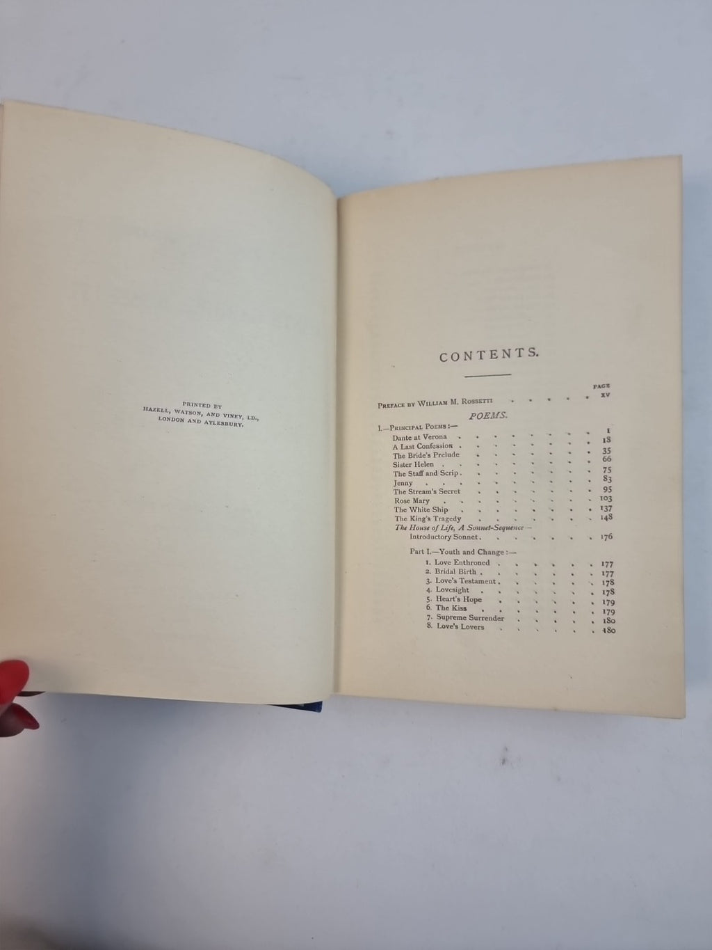 The Poetical Works of Dante Gabriel Rossetti, FINE, UNREAD