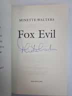 Fox Evil by Minette Walters (Hardcover, 2002) 1st Edition Signed Free Delivery