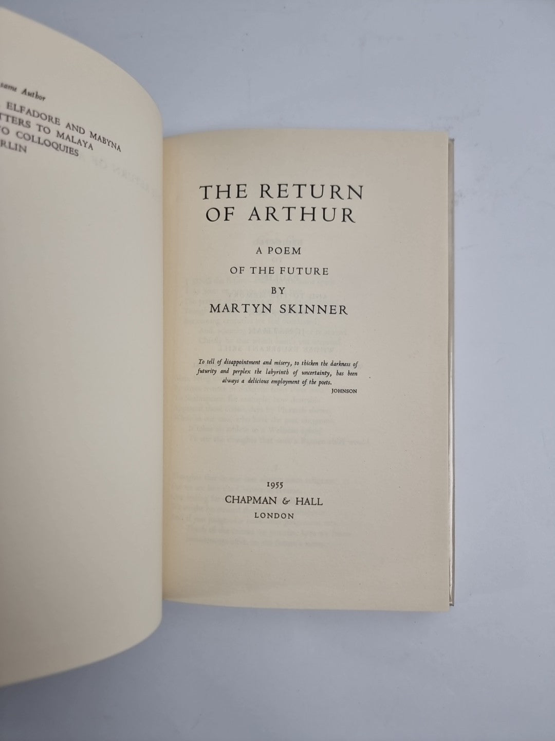 The Return Of Arthur by M Skinner New 1st Edition Free Delivery