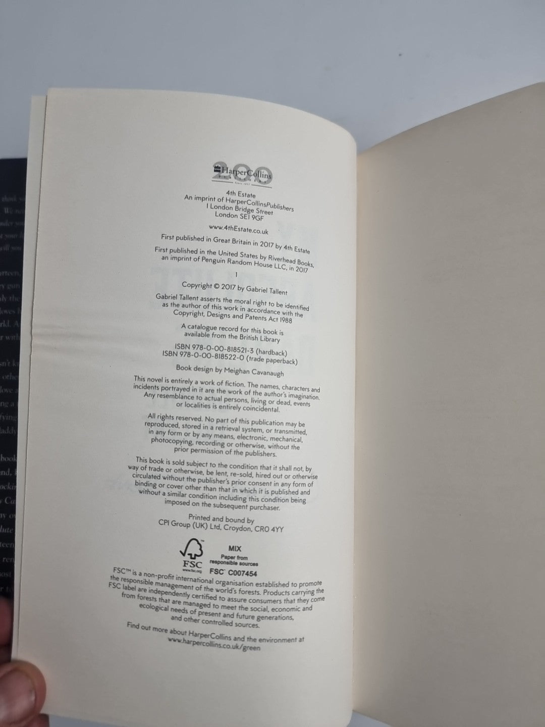 My Absolute Darling by Gabriel Tallent Signed 1st Edition & Print 