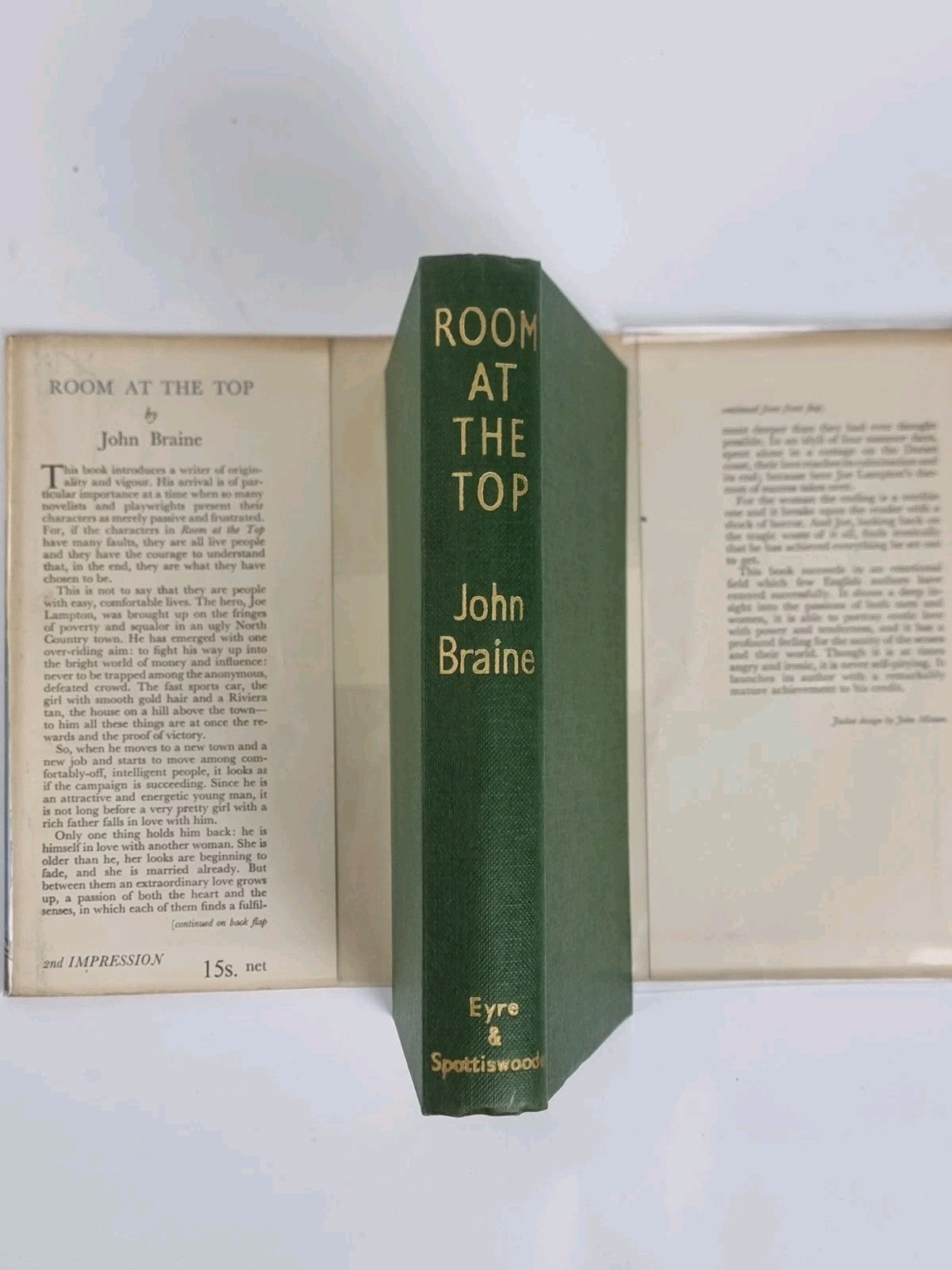 Room At The Top, John Braine - First Edition, Second Impression