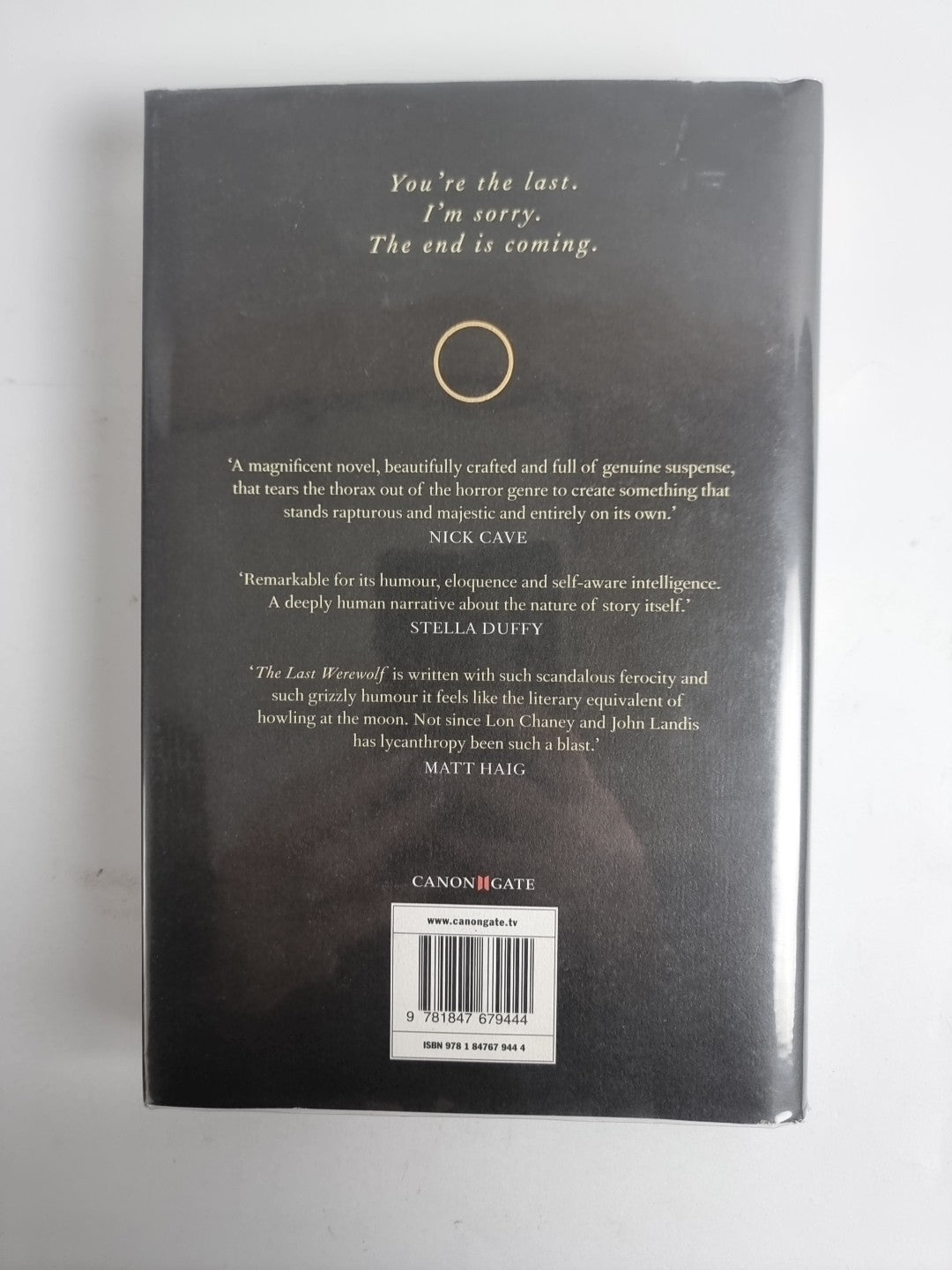 The Last Werewolf -The Last Werewolf By Duncan, Glen, HB 1st edition
