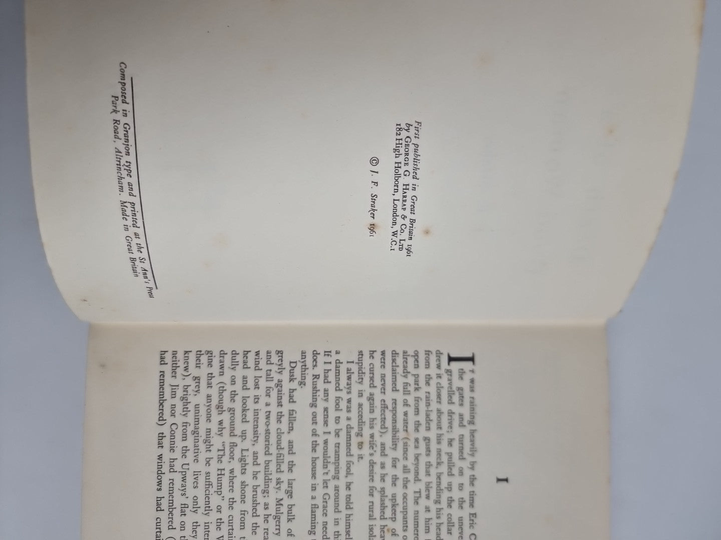 Death of a Good Woman (Hardcover)Straker, J. F. (John Foster) 1961 1st Edition 