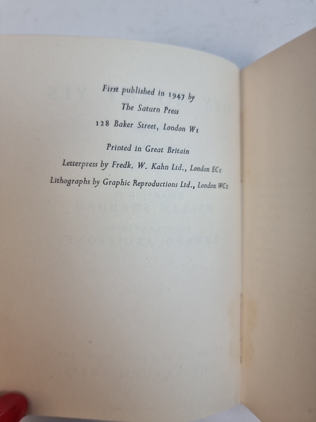 Hey Nonny Yes, (Shakespeare) Hallam Fordham — First Edition