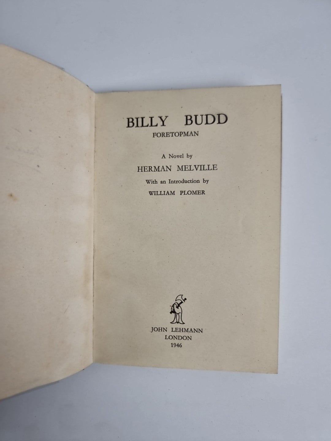 BILLY BUDD by Herman Melville - 1947 1st Edition Fine Condition 