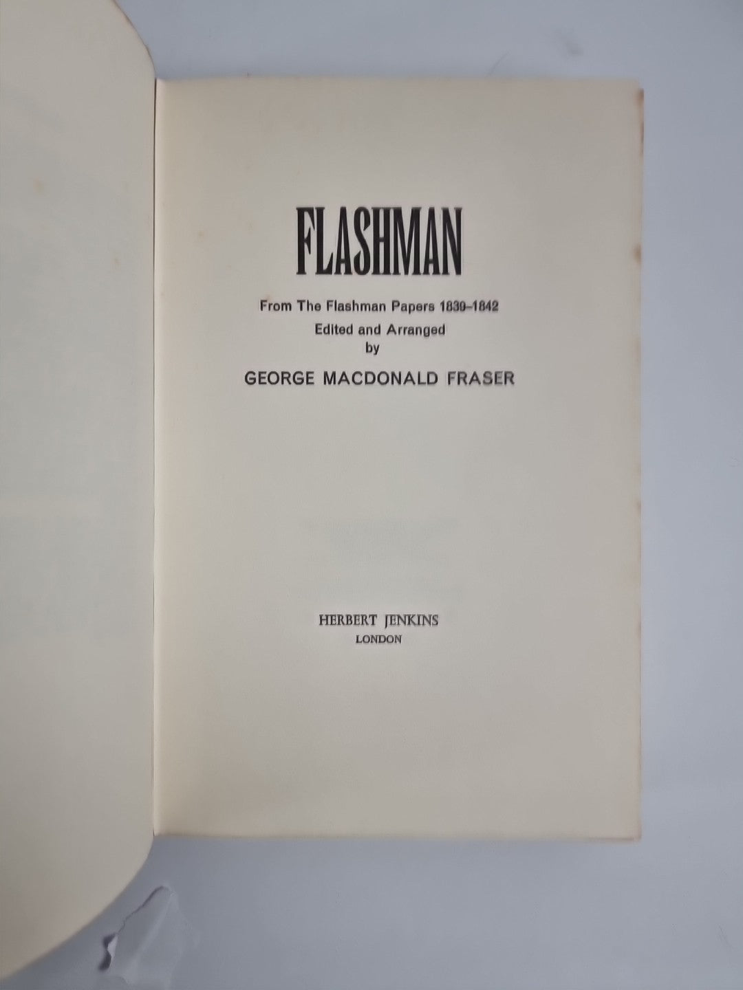 1969 Flashman George MacDonald Fraser First Edition  & 1st Print Dust Wrapper