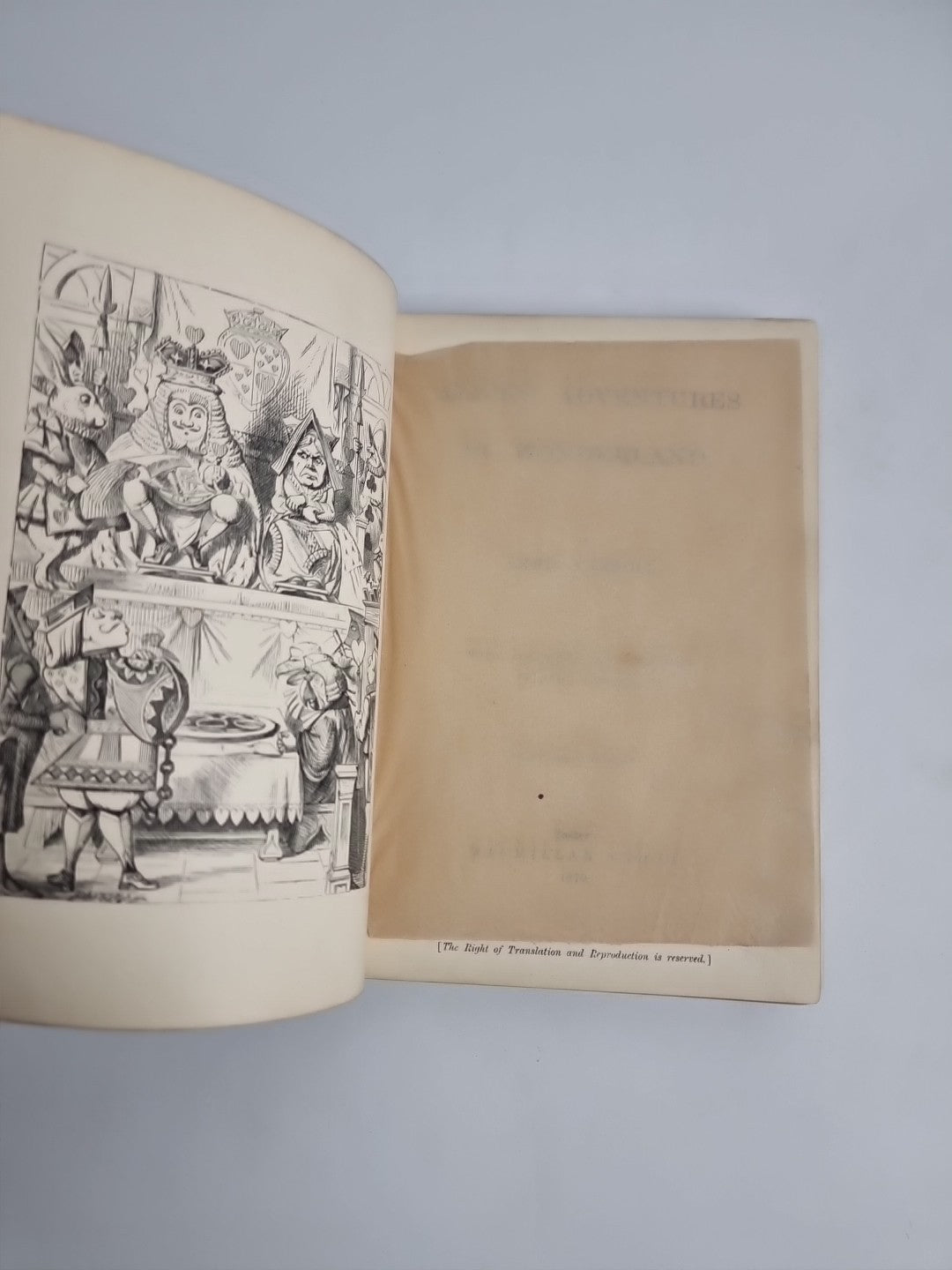 1870 Lewis Carroll ALICE'S ADVENTURES IN WONDERLAND TWENTY-THIRD THOUSAND