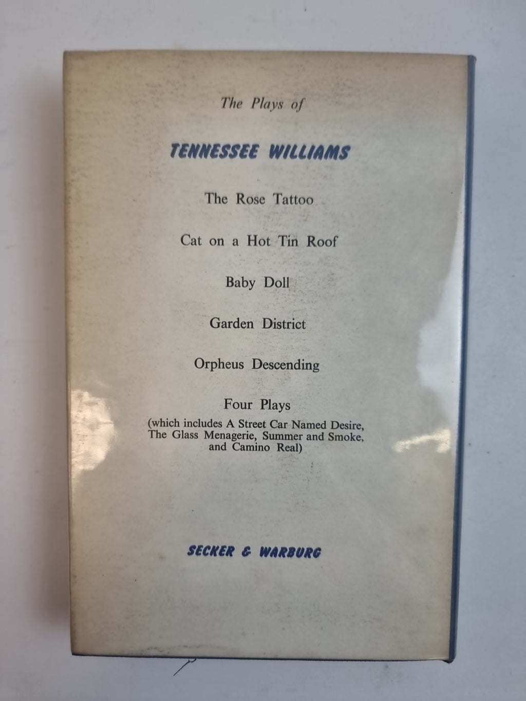 Three Players Of A Summer Game, Tennessee Williams — First Edition, AS NEW
