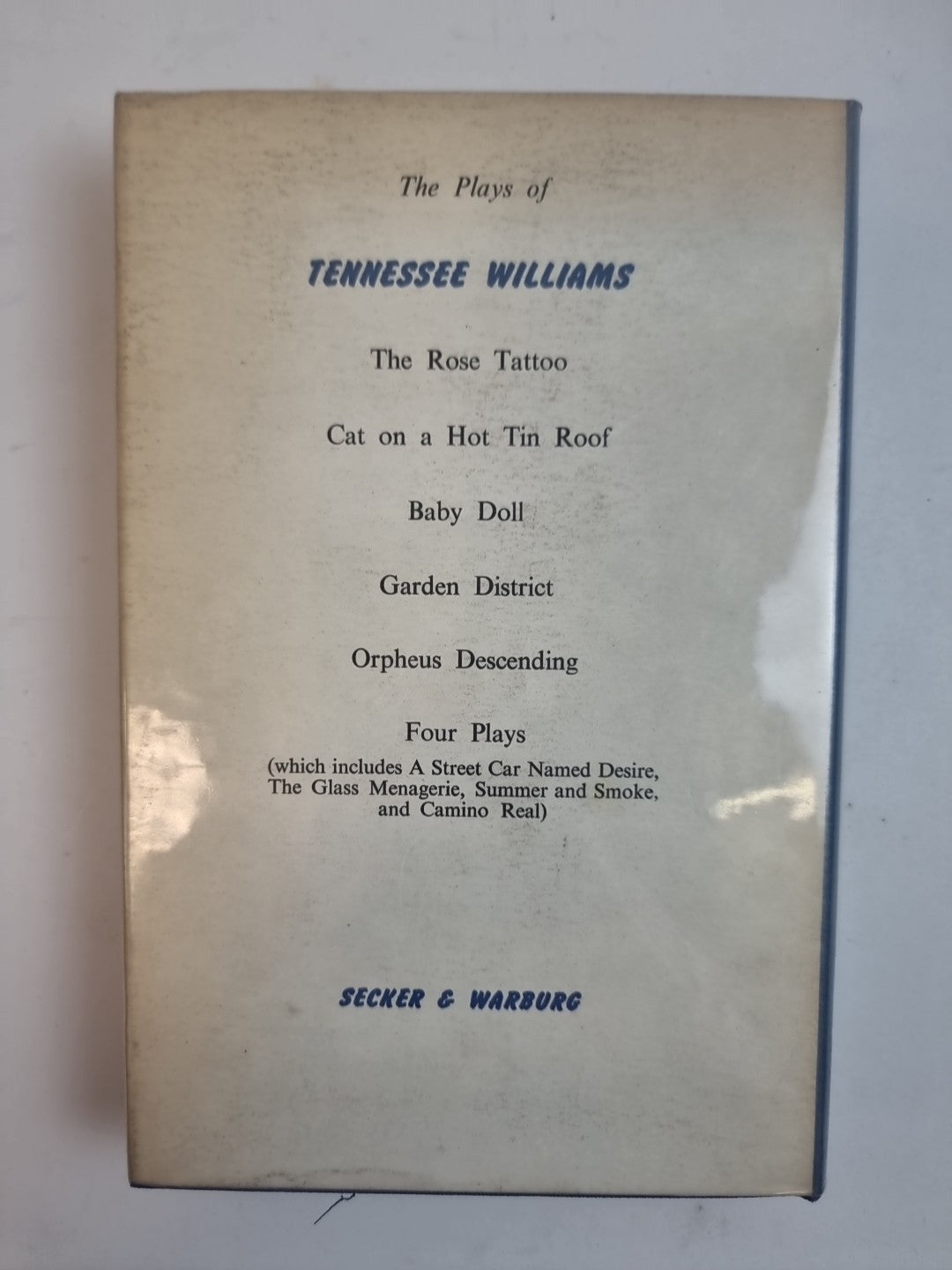 Three Players Of A Summer Game, Tennessee Williams — First Edition, AS NEW