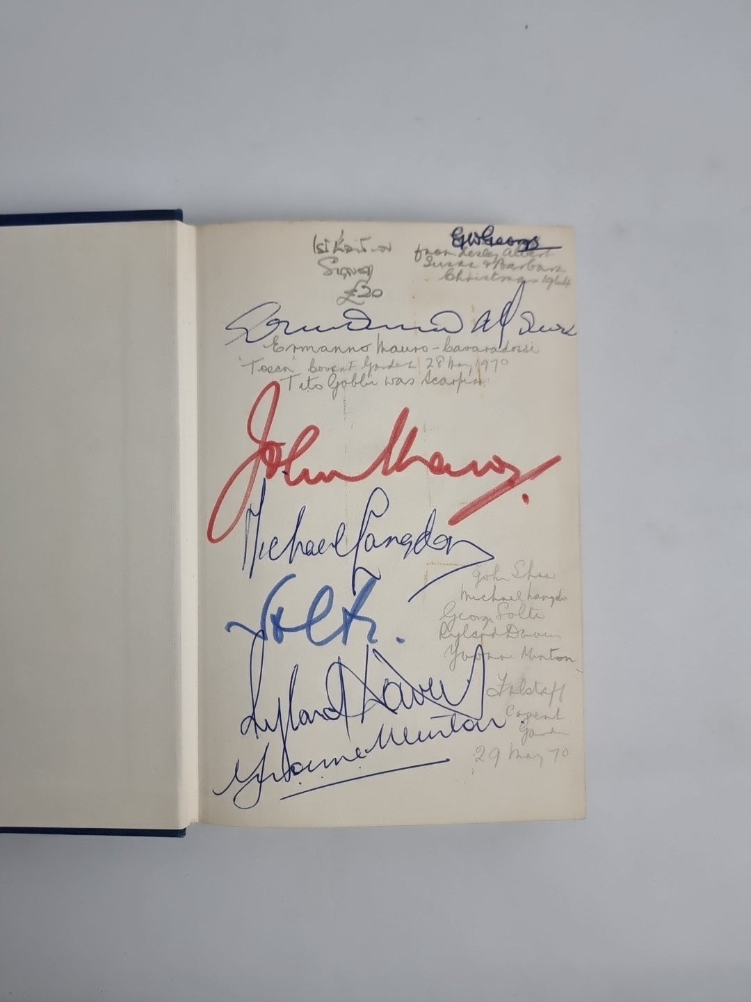 Oxford Concise & Bedside Opera 1st Ed Books With Over 30 Opera  Autographs