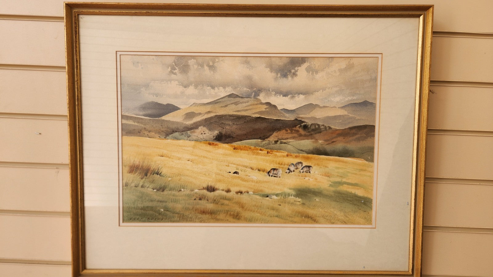 Fine Original Watercolour Lake District By Judy Boyes