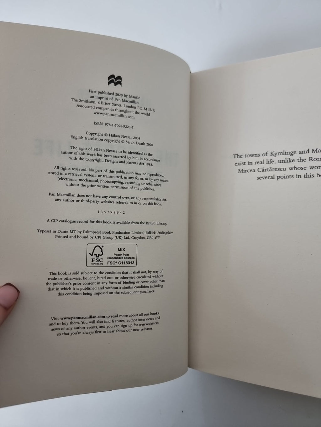The Secret Life of Mr Roos (The Barbarotti Series) by Nesser, Håkan 1st Edition