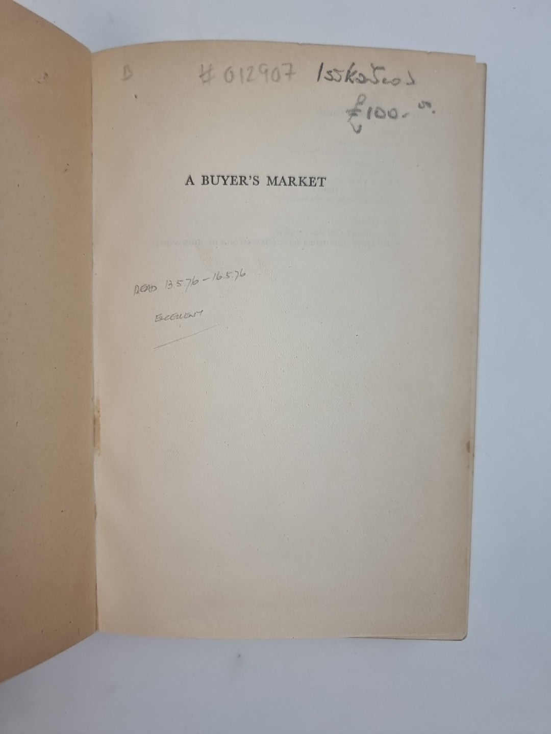 A Buyer's Market, Anthony Powell — First Edition