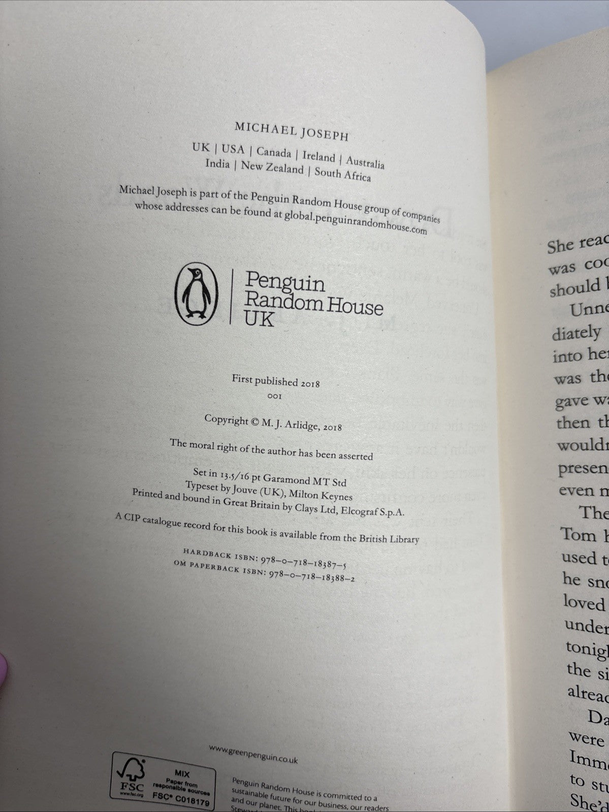 Down to the Woods M J Arlidge 1st Edition
