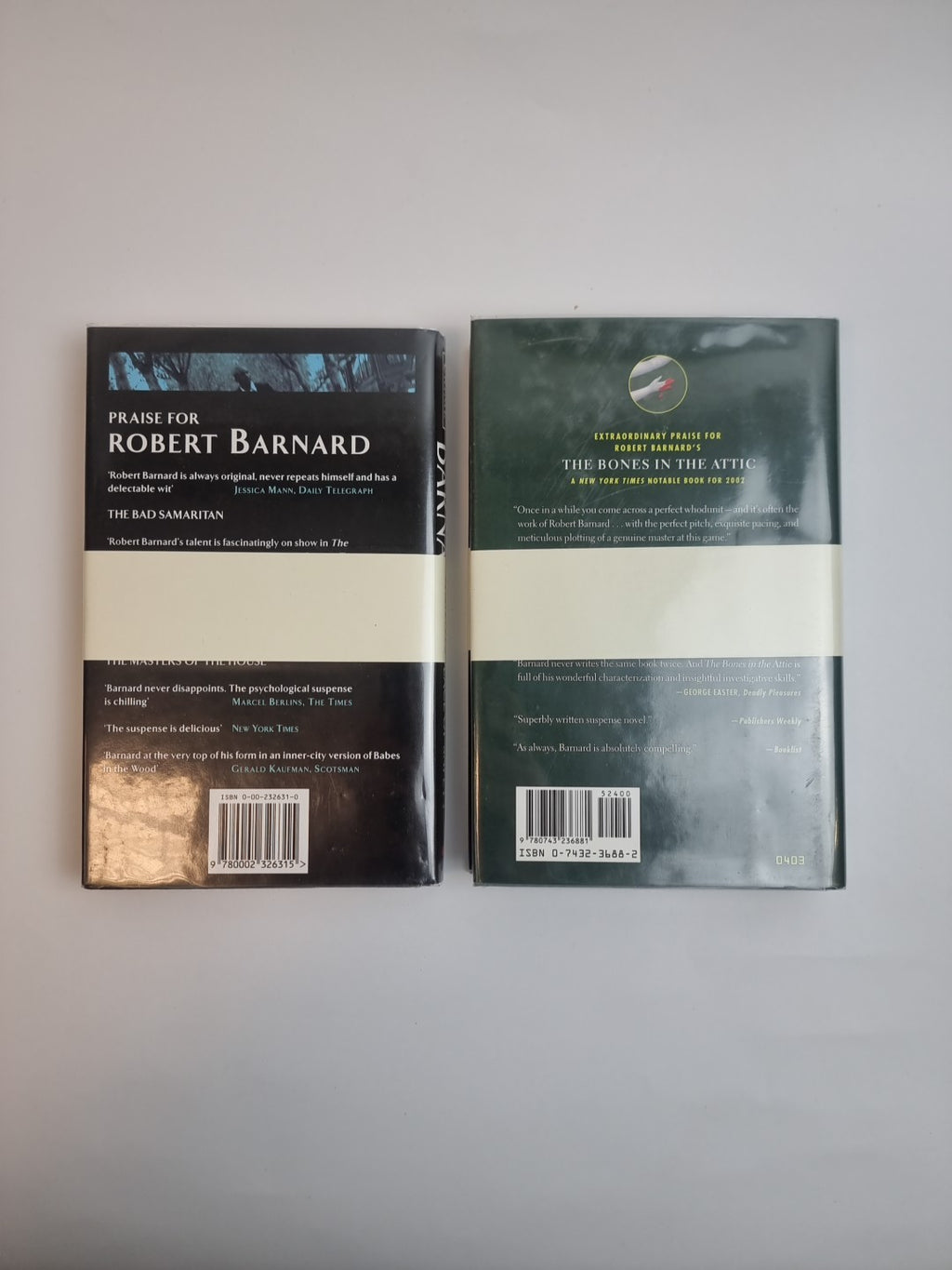 The Mistress of Alderley & No place of safety R. Barbard 1st edition Signed New