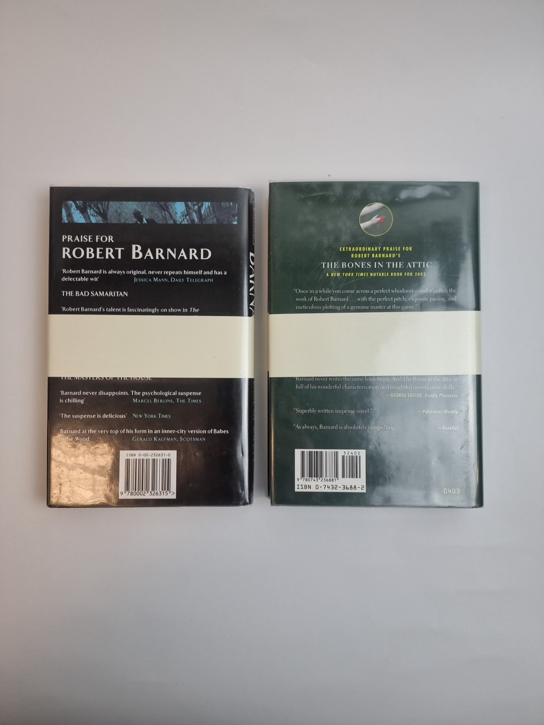 The Mistress of Alderley & No place of safety R. Barbard 1st edition Signed New