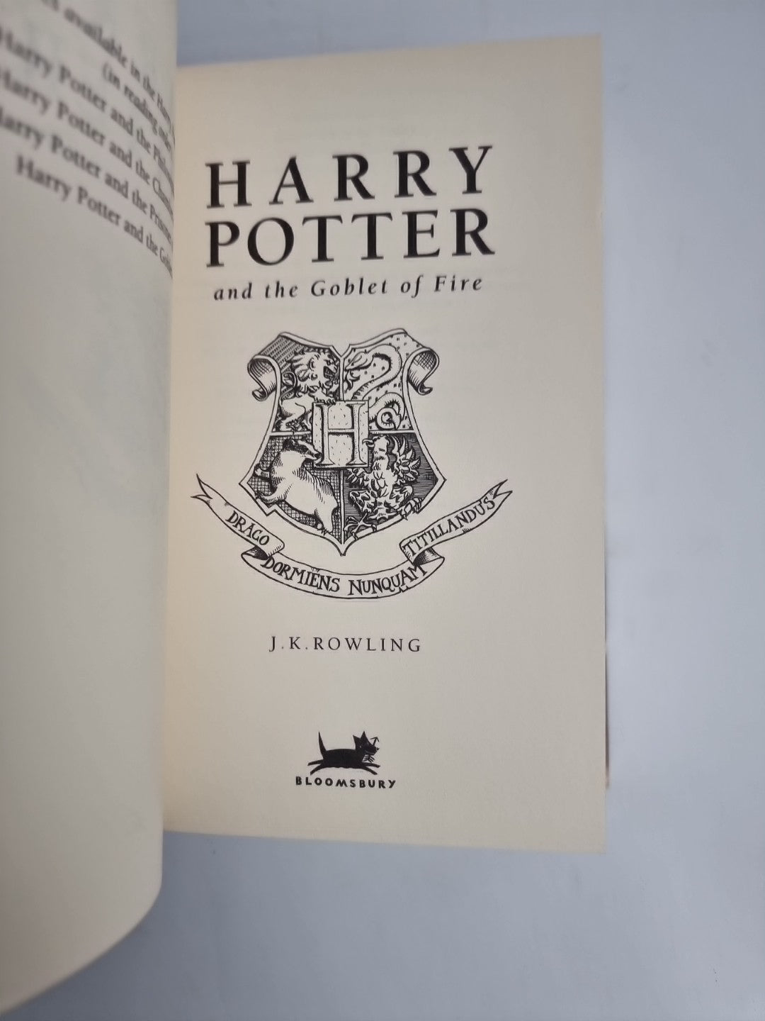 Harry Potter And The Goblet Of Fire By J K. Rowling - 1st Ed Hardback NEW