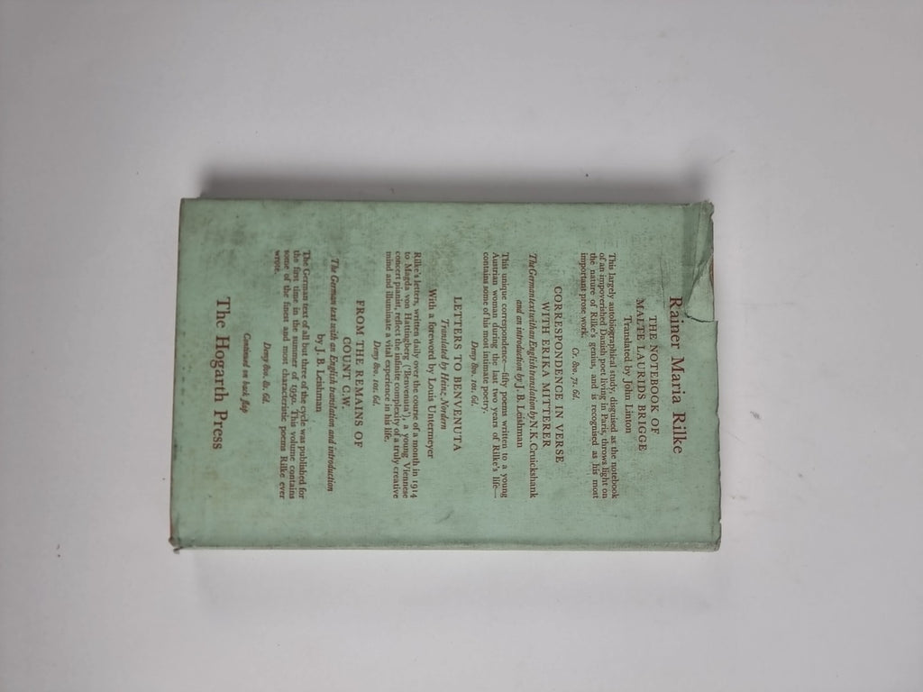 Selected Works Volume 1 Prose, Rainer Maria Rilke — First Edition