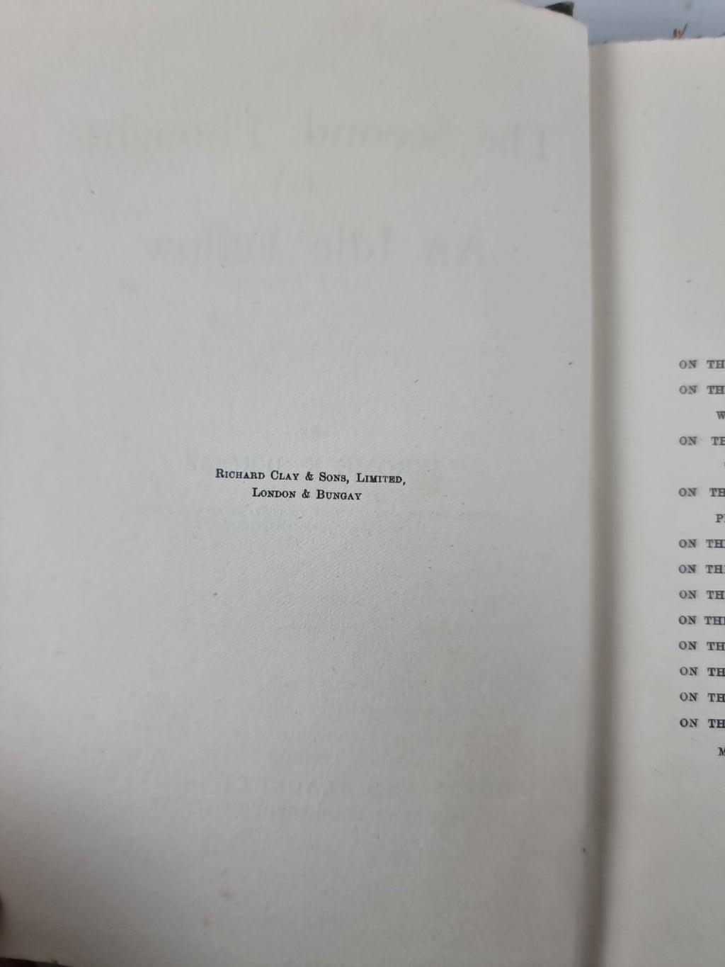 The Second Thoughts of an Idle Fellow, Jerome K. Jerome - First Edition