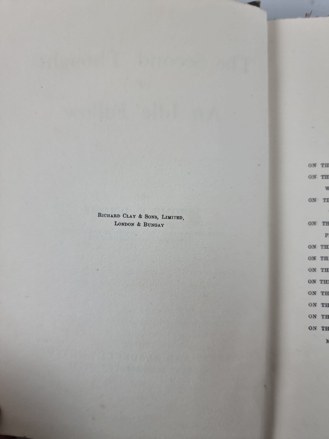 The Second Thoughts of an Idle Fellow, Jerome K. Jerome - First Edition