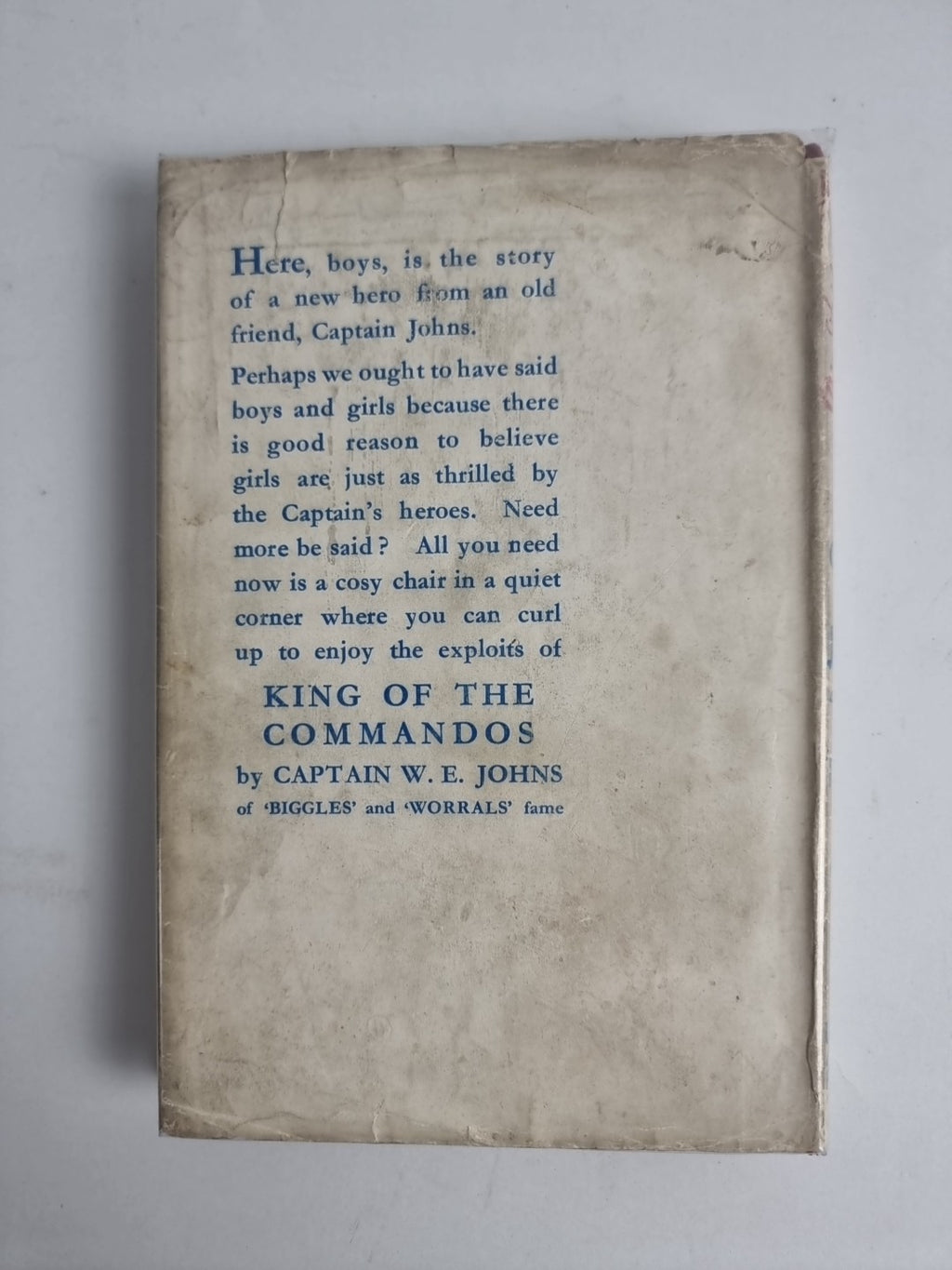 King Of The Commandos, Captain W. E. Johns — First Edition