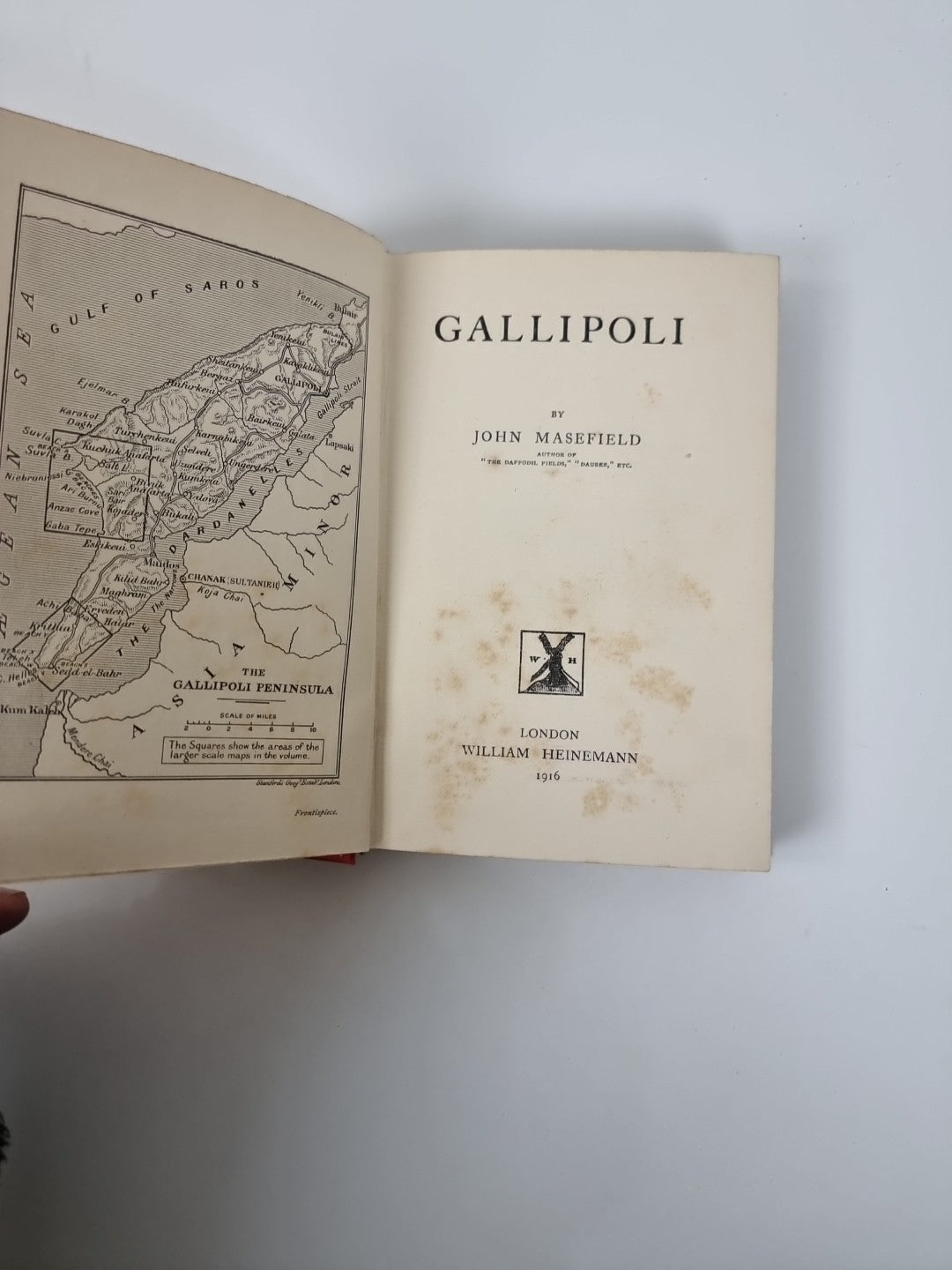 Gallipoli, John Masefield — 1st Edition 1st Impression