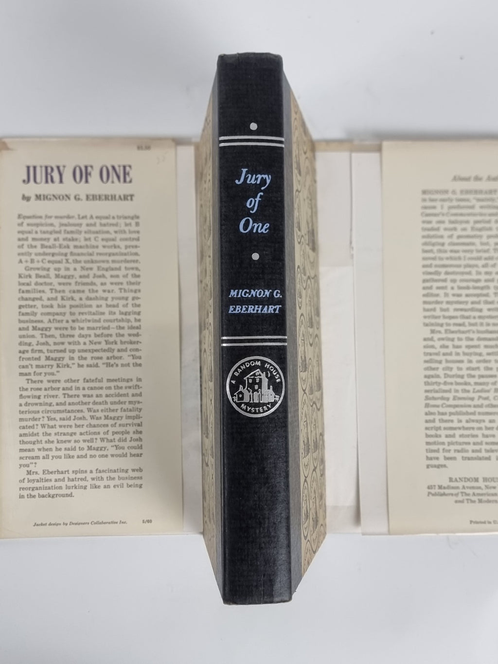 Mignon G EBERHART Jury of One HB 1st Edition Unread
