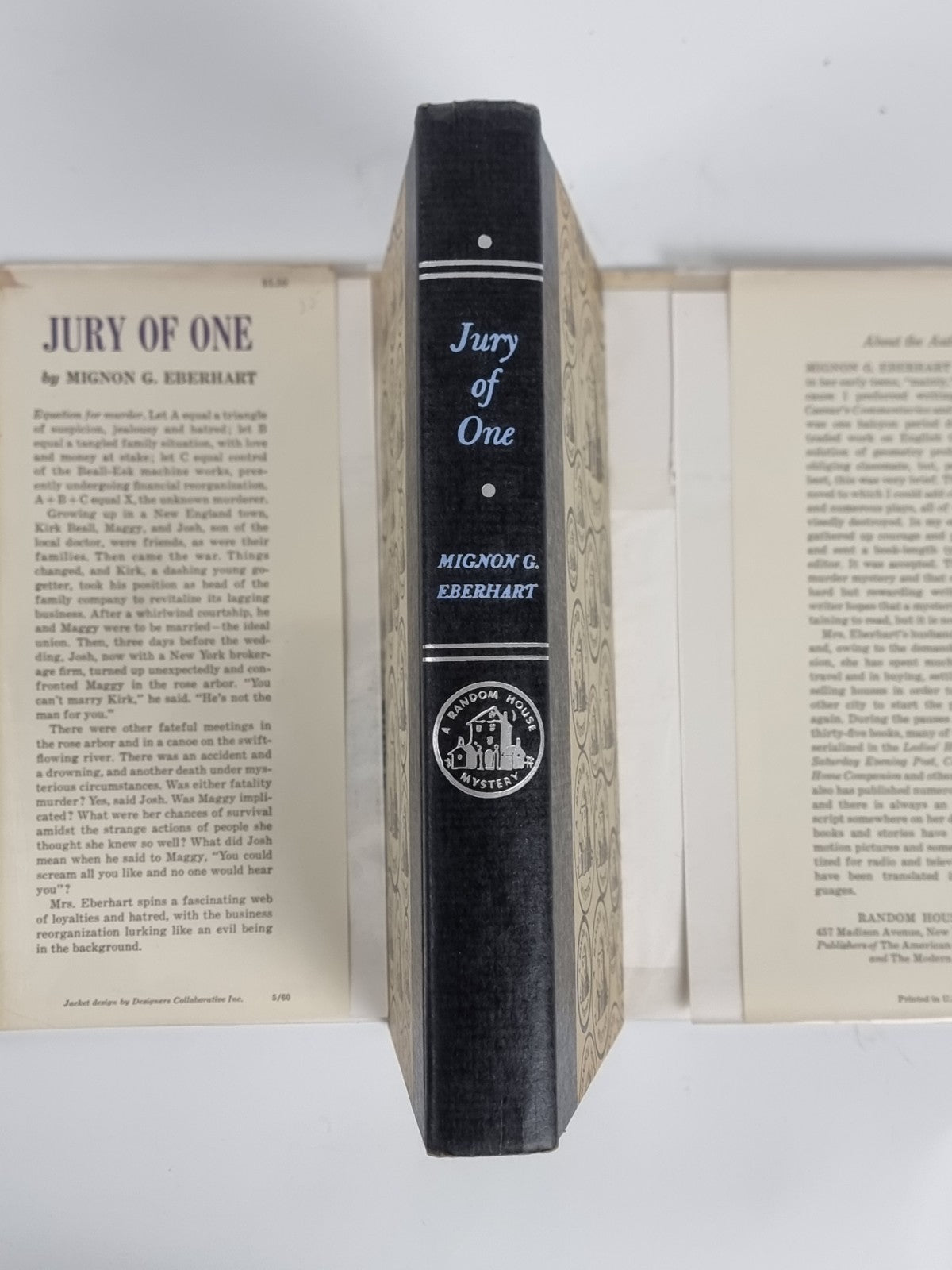 Mignon G EBERHART Jury of One HB 1st Edition Unread