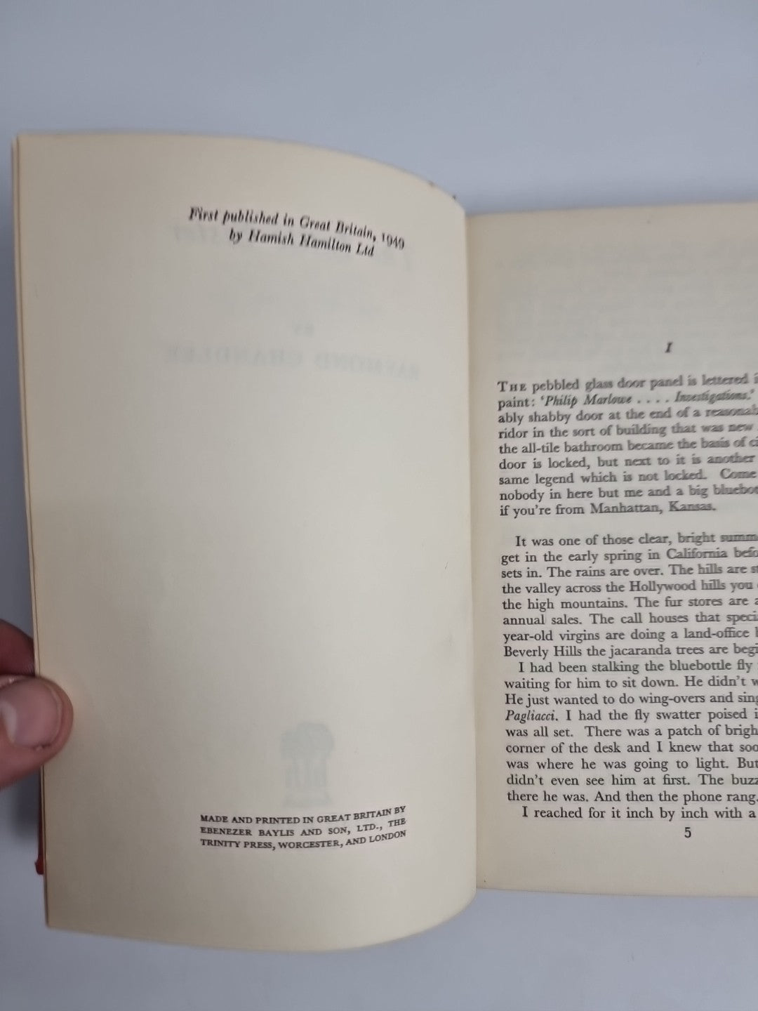 Raymond Chandler - The Little Sister - 1st/1st 1949 Hamish Hamilton - Fine Copy 