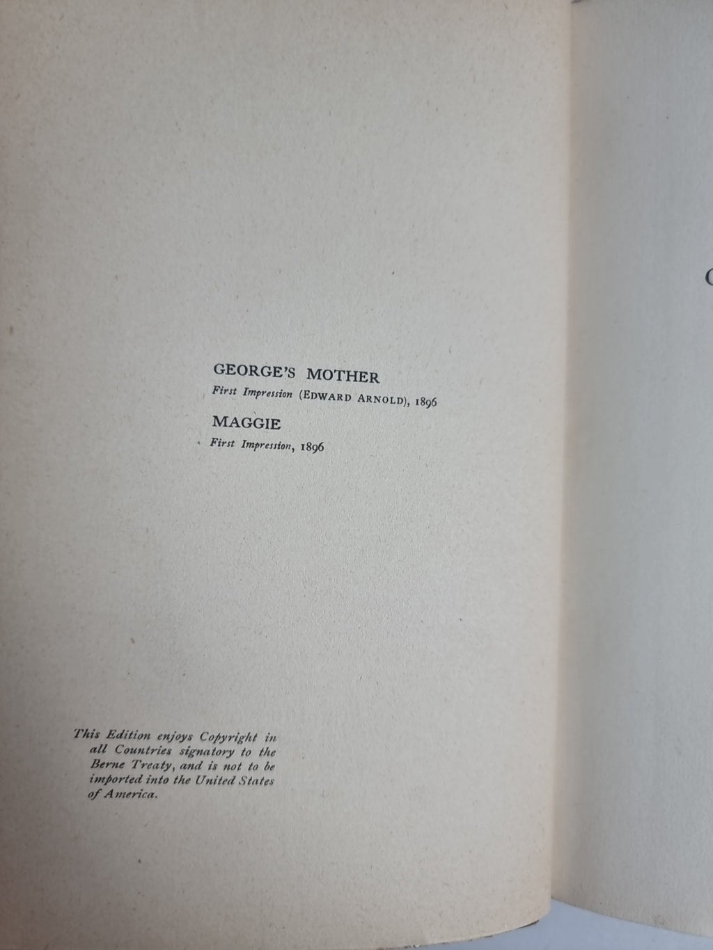 Bowery Tales,  Stephen Crane — First Edition