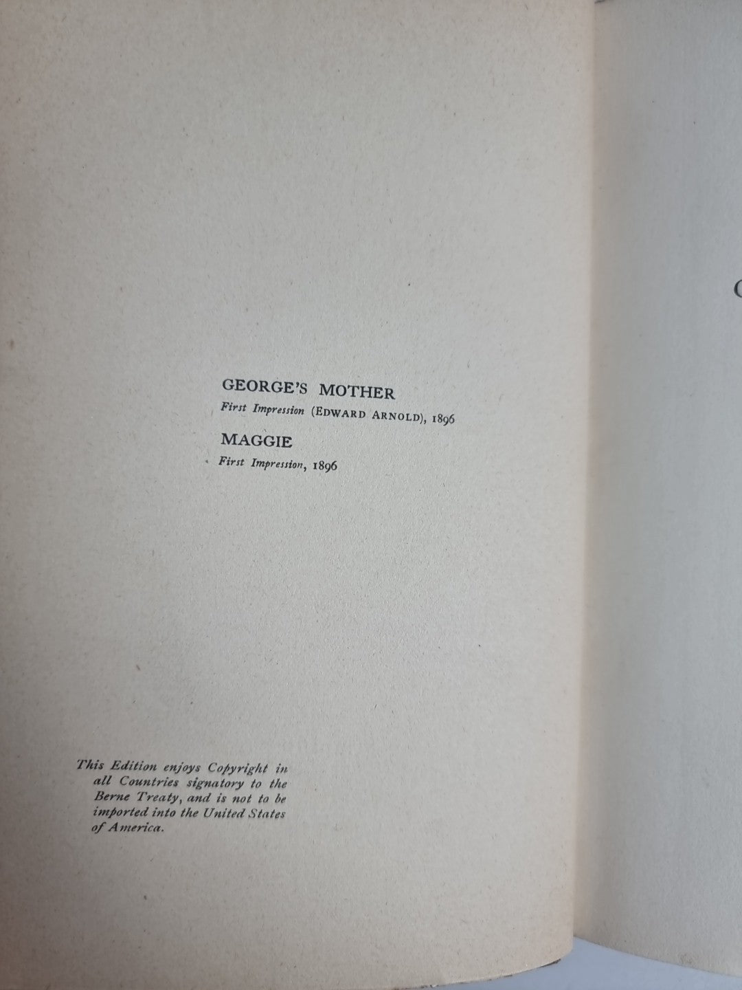 Bowery Tales,  Stephen Crane — First Edition