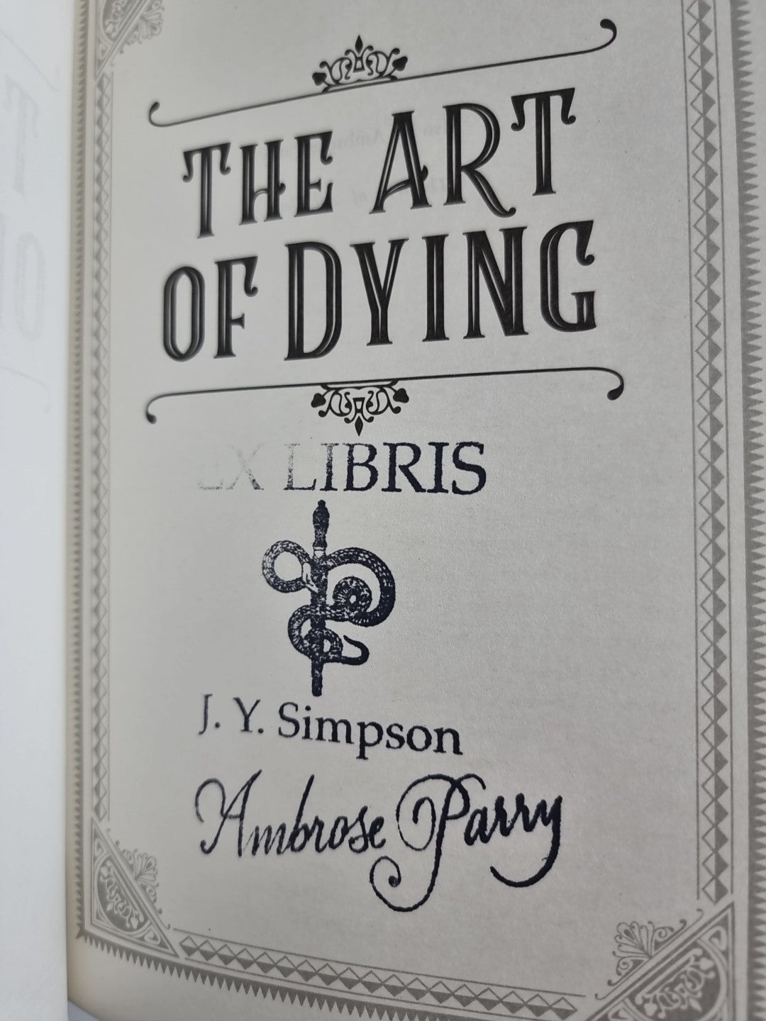 The Art of Dying:A Raven & Fisher Mystery- Parry, Ambrose 1st Edition Signed New