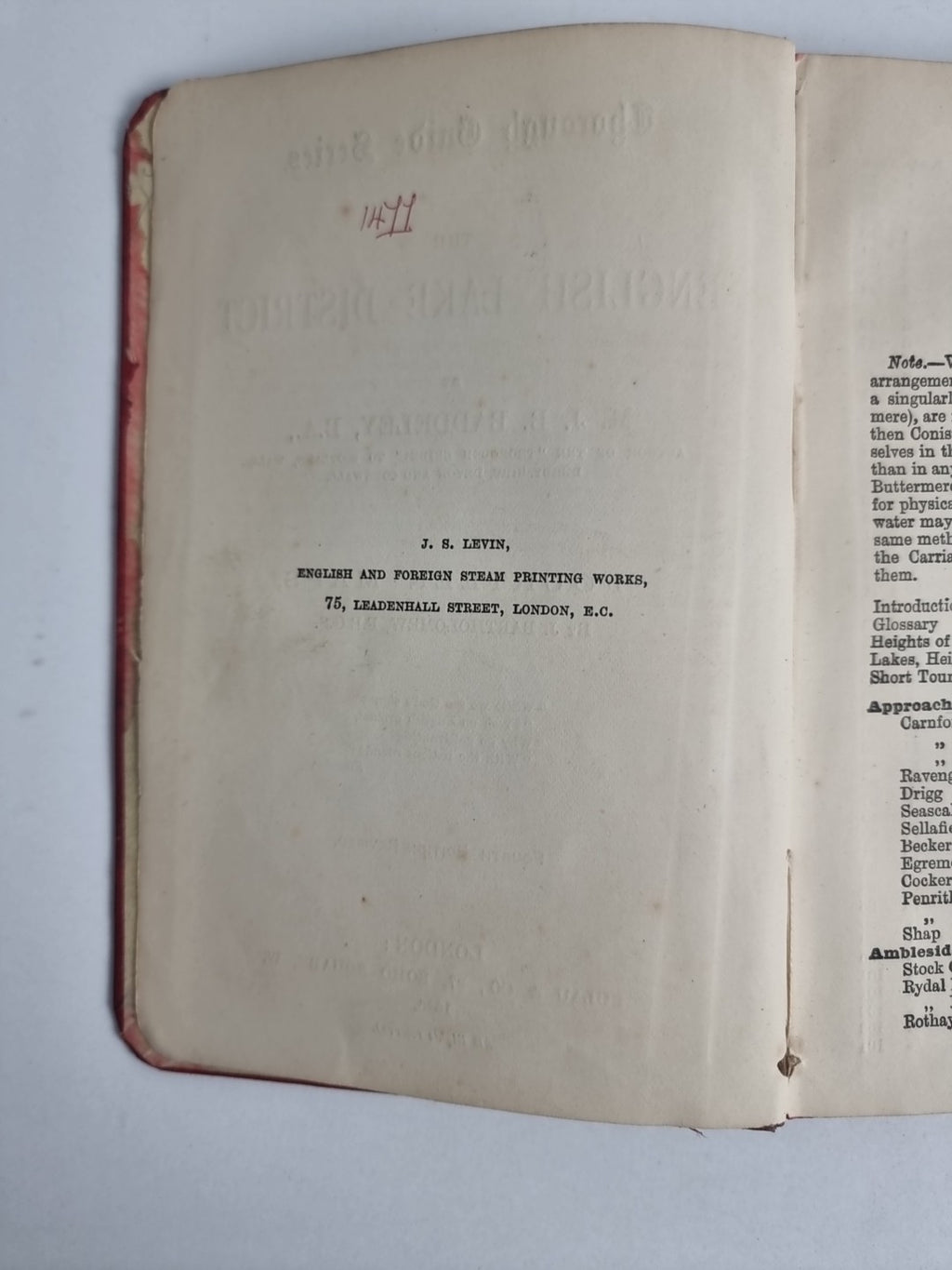 Thorough Guide Series, The English Lake District: M. J. B. Baddeley — 4th Ed.