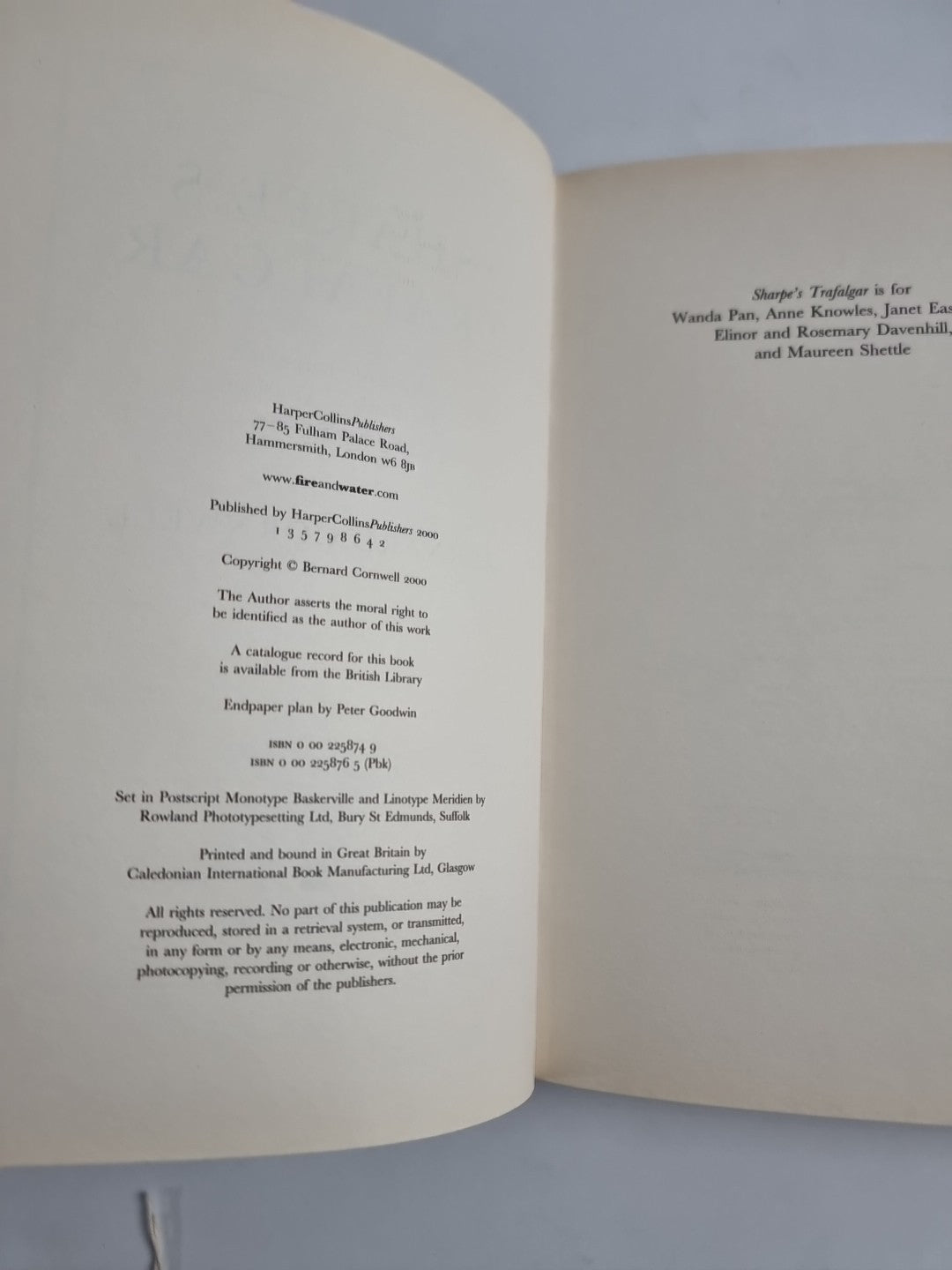 Sharpe's Trafalgar Signed Bernard Cornwell Hardback Book 1st Ed Historical NEW