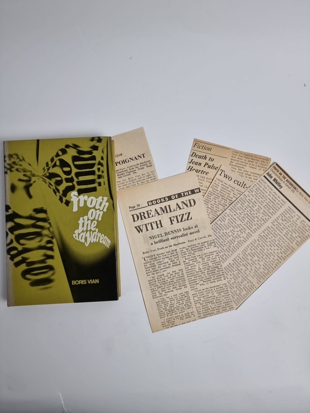 Boris Vian - Froth on the Daydream, 1967 UK 1st in dust jacket, Fine Unread Copy